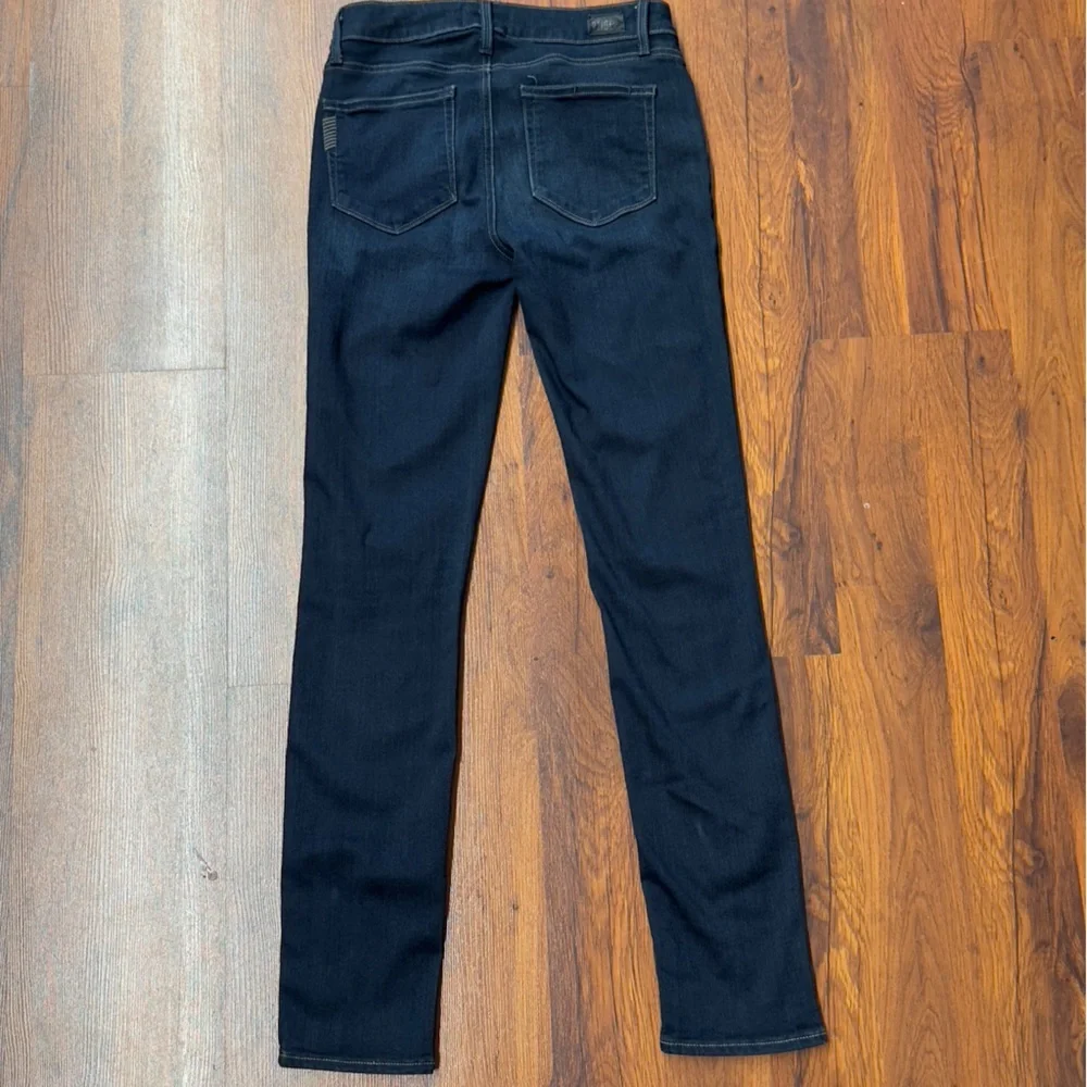 PAIGE Women's Skinny Jeans in Dark Blue - Picture 5 of 5